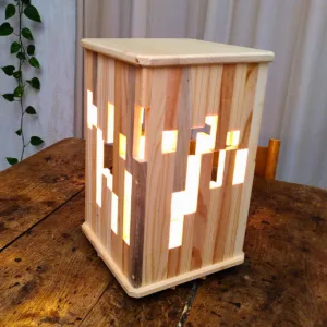 luminaire bois récup